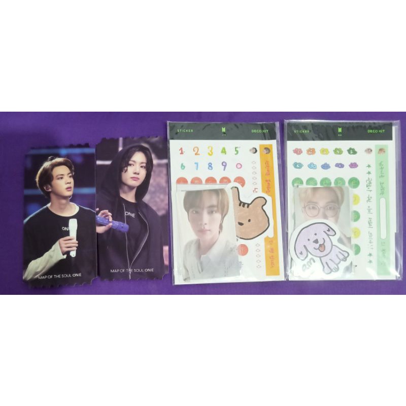 Jungkook holo tiket jin / deco RM