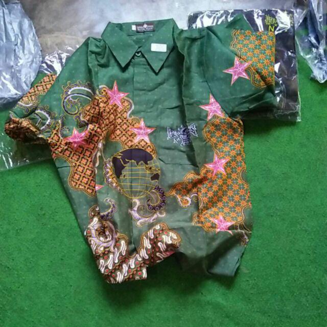 ![99k] Batik Nu Motif Sekar Buana Hijau Tosca Katun Satin