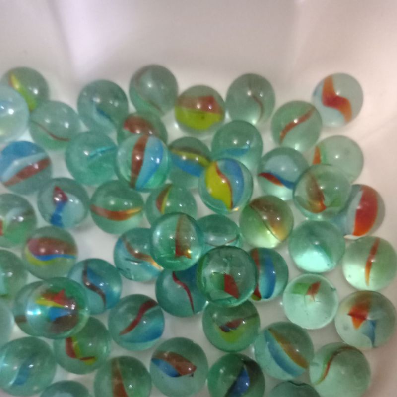 LYSASHOP - Kelereng Guli Pop It 1bh Mainan Edukasi Anak - Anak Zaman Dulu Mainan Nostalgia Keluarga-Kelereng Bening