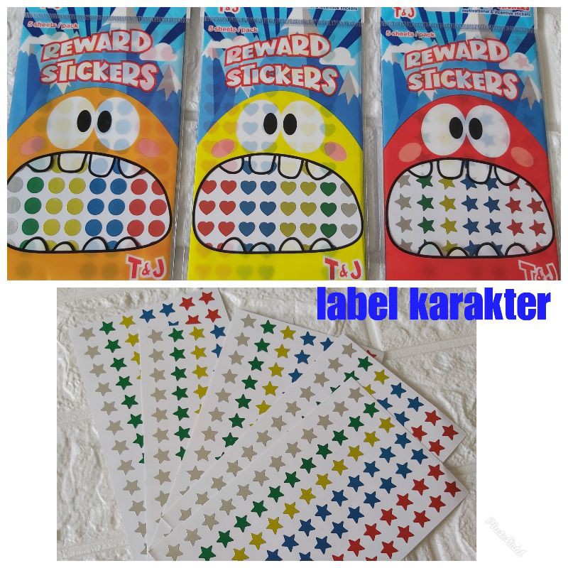 

label sticker karakter