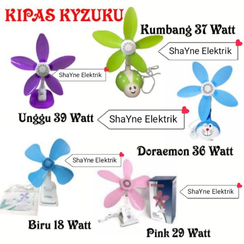 Kipas Jepit Kyzuku 18 Watt 29 Watt 36 Watt 37 Watt 39 Watt 3-1(Multi Fungsi)