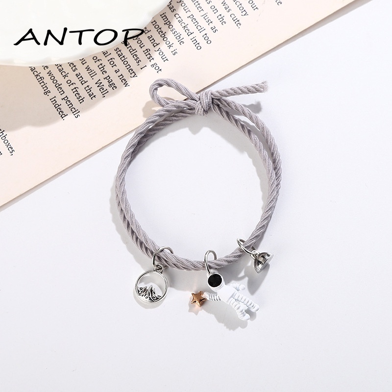 2 Pc Korea Ins Gelang Astronot Pasangan Rantai Magnet Gelang Dikepang Cinta Hadiah Lucu ANTOP