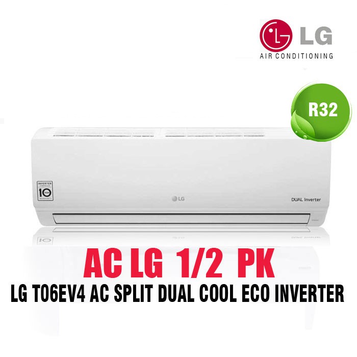 Ac Lg 1 2 Pk Inverter T06ev4 Double Eco Inverter Unit Only Shopee Indonesia