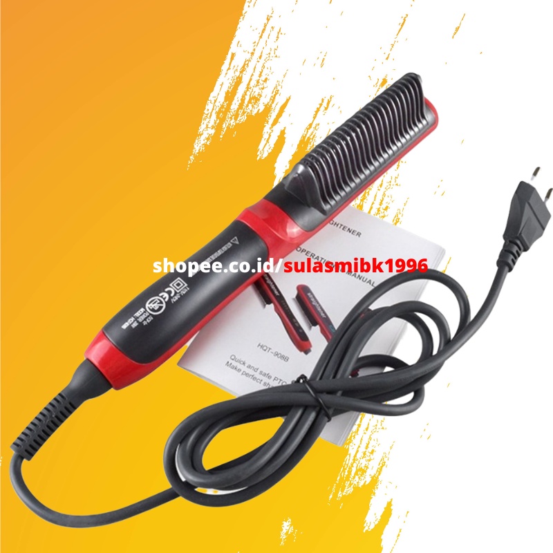 CATOK SISIR PELURUS RAMBUT HAIR STRAIGHTENER 908A
