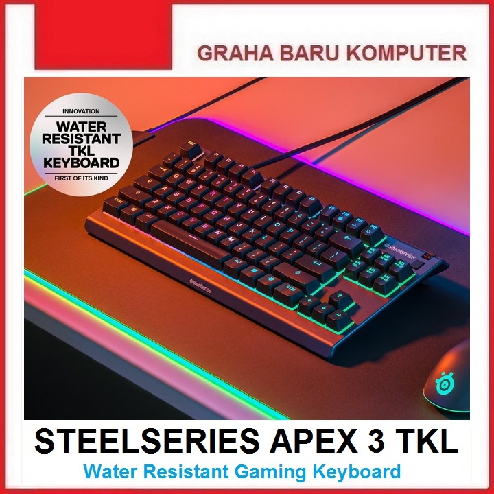Steelseries Apex 3 TKL Gaming Keyboard