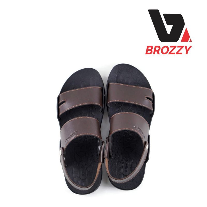 sandal kulit pria BROZZY B04/ japan casual style/TERBARU