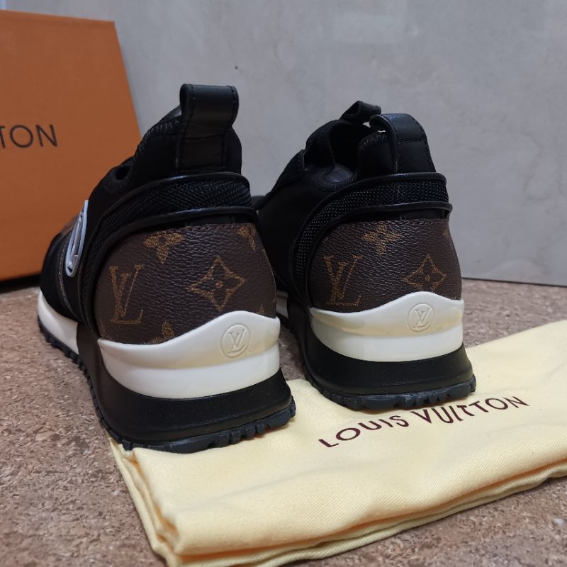 sepatu pria lv sneaker lis mono cokelat mirror quality lou is vuitton shoes cowok men run away Brand top