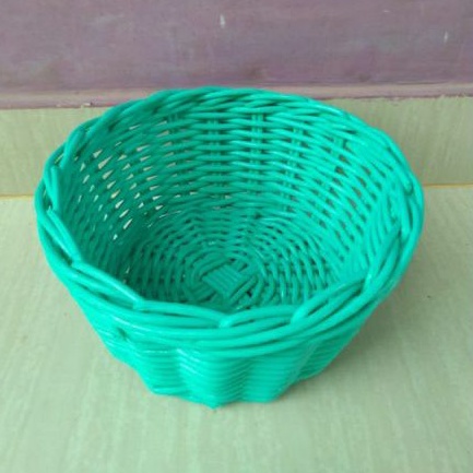 keranjang rotan bulat parcel seserahan sovenir murah 20×15×10 CM