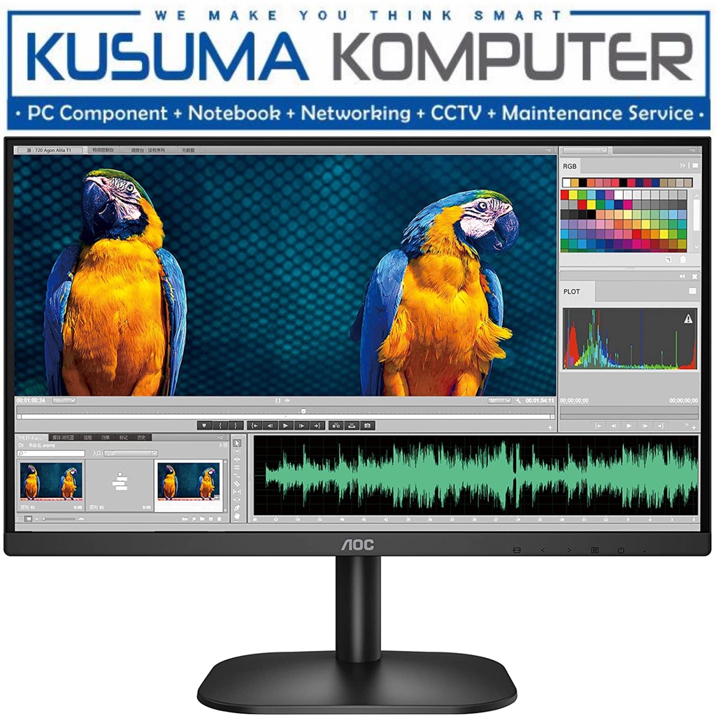 Aoc Monitor 22B2HM 22B2HM/70 22&quot; FHD VA 75Hz Ultra Slim HDMI sRGB 116%