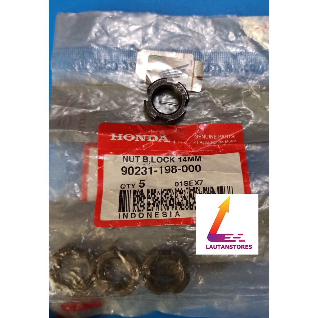 90231-198-000 MUR RUMAH KOPLING 14MM Star Blade New K07 Grand Revo 100 110 Fi Supra 100 Fit Lama New