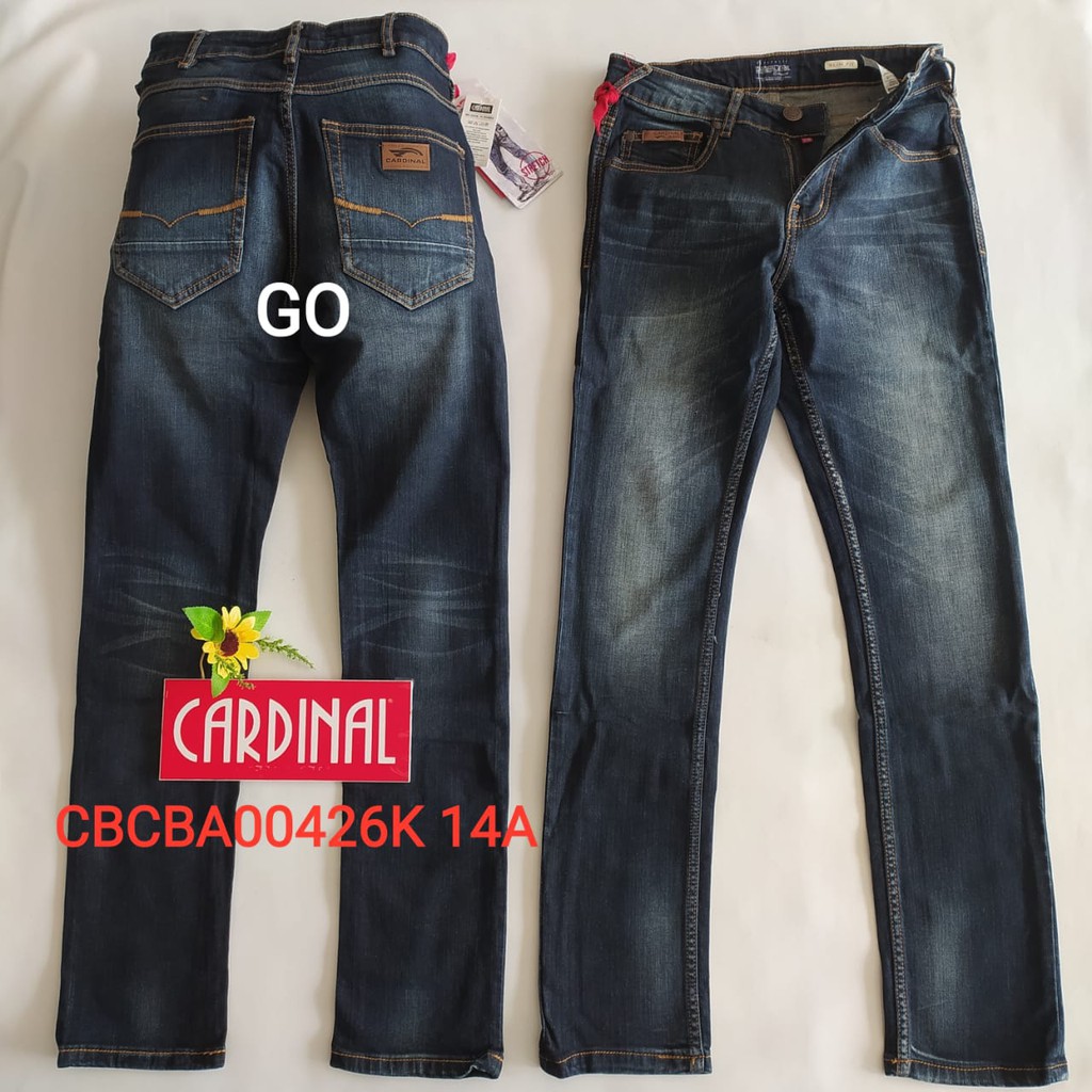 gof C 30 Cardinal CBCBA Celana Panjang Jeans Reguler Fit Slim Fit Straight Slim Bawahan Laki-Laki