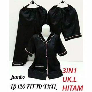  onqq fashion409 BAJU  TIDUR  CP PIYAMA EMBOS  2IN1 2CELANA 