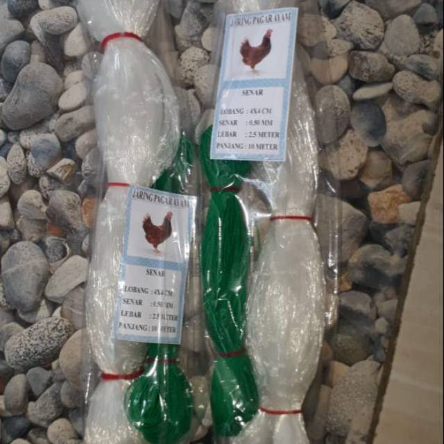 jaring pagar bahan senar pagar ayam pagar kandang dan tanaman ukuran 2,5 x 10 meter bonus tali
