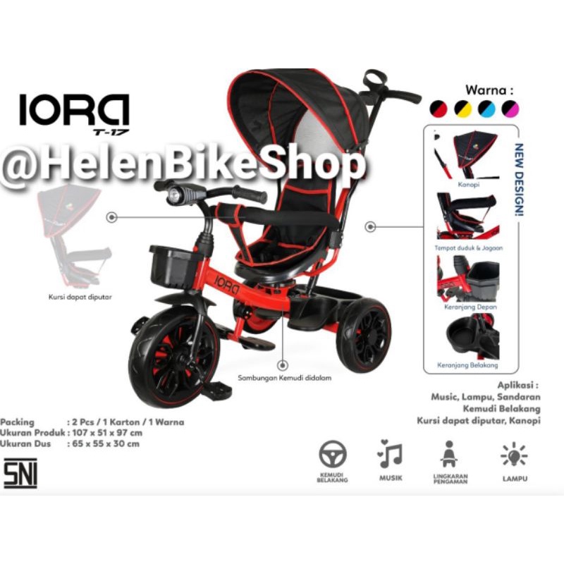 Sepeda Roda 3 Iora T-17