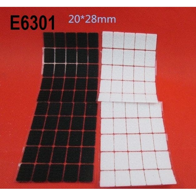 

1pasang Velcro Kotak Strap Nylon Sticker Double Side 20 x 30mm Adhesive perekat 2cmx3cm 2x3 cm