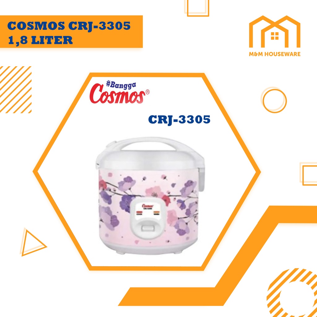 Cosmos Rice Cooker 1.8 Liter - CRJ3305 | CRJ-3305