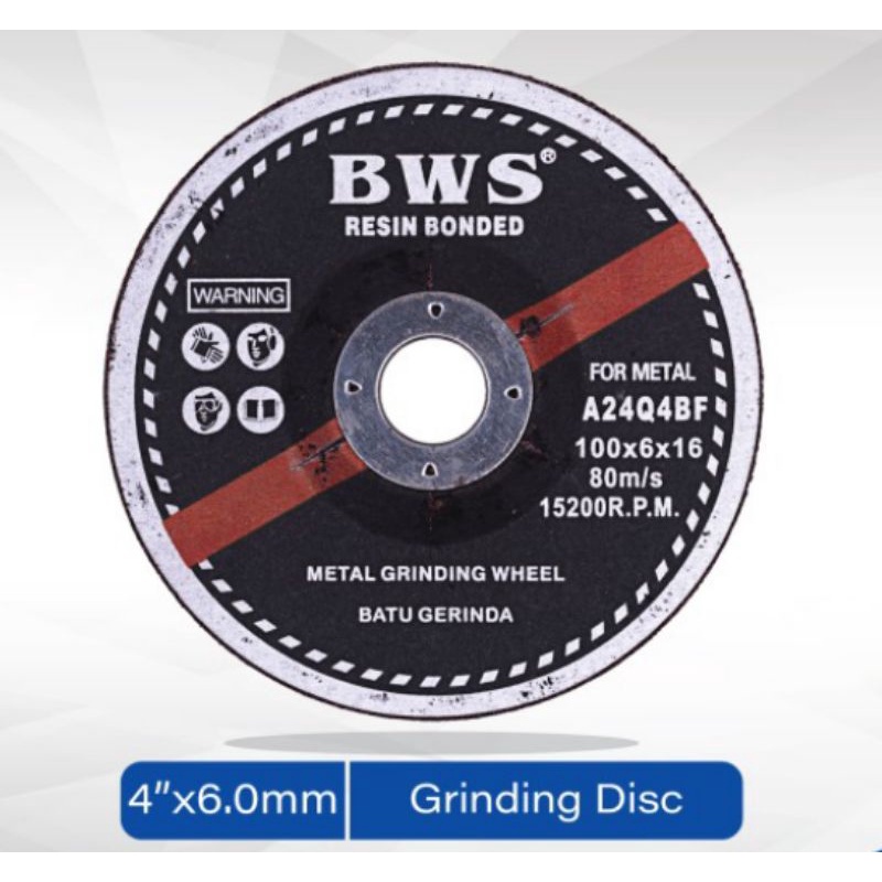 grinding wheel 4 inch batu poles mata amplas gurinda grinda gerinda 4"X6 canai tebal 4" Blackfoot BW