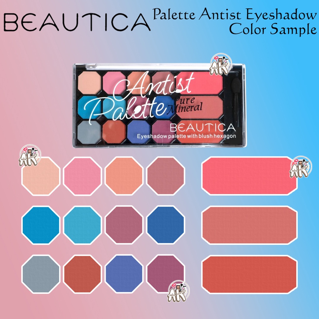 BEAUTICA LIPCREAM MINI 10PCS/ DAZZLE BLACK EYELINER/EYESHADOW