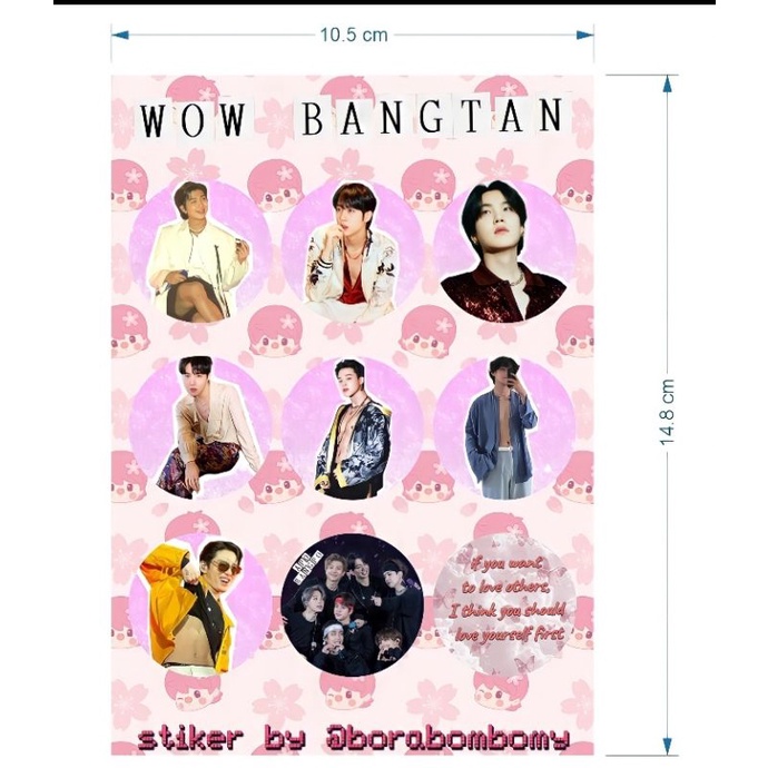 

STICKER BTS WOW BANGTAN STICKER HOTEST BTS STIKER