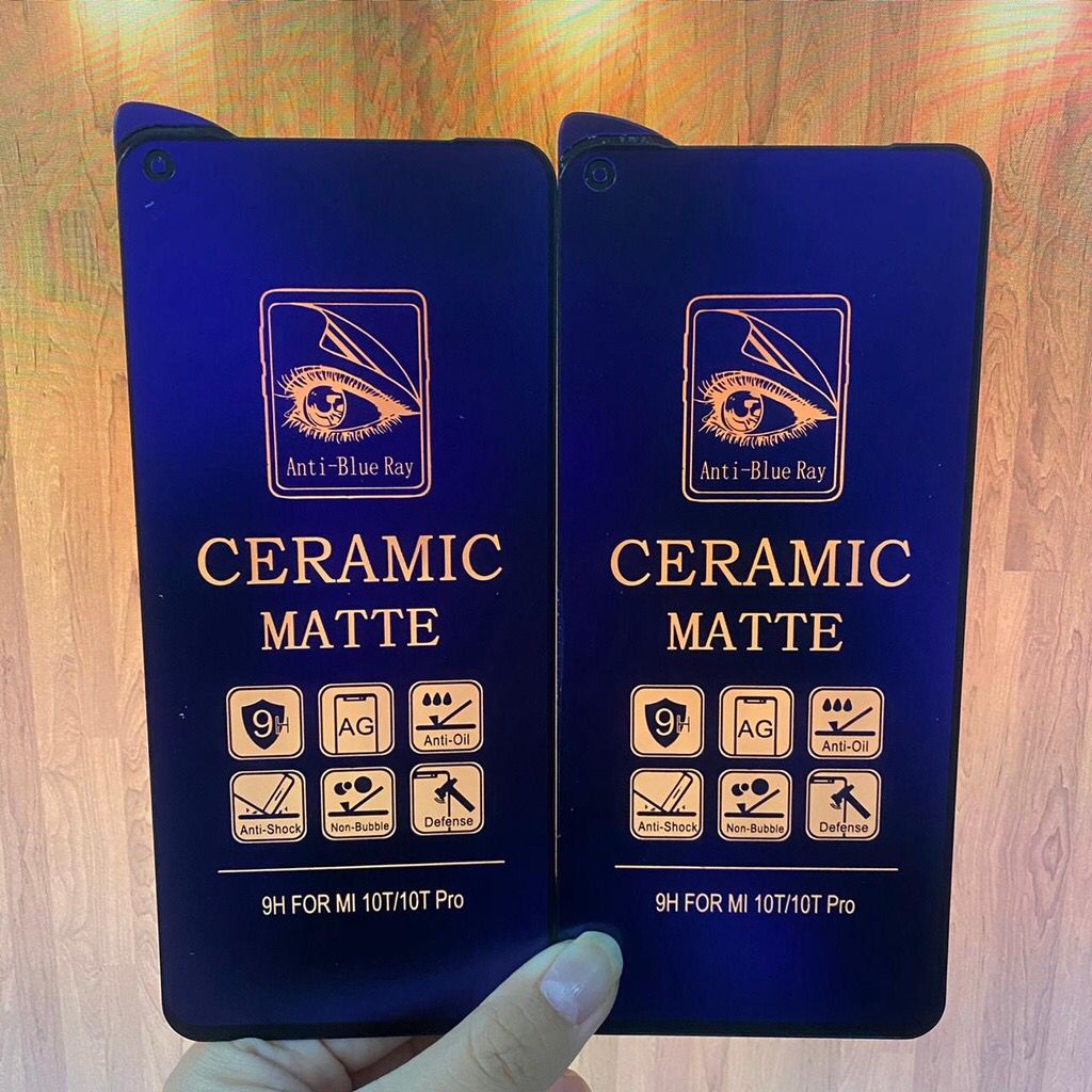 CMAB Ceramic Matte Anti Blue Xiaomi MI 10T / 10T PRO 5G 6.67 Anti Gores Glare Full Layar No Sidik Jari