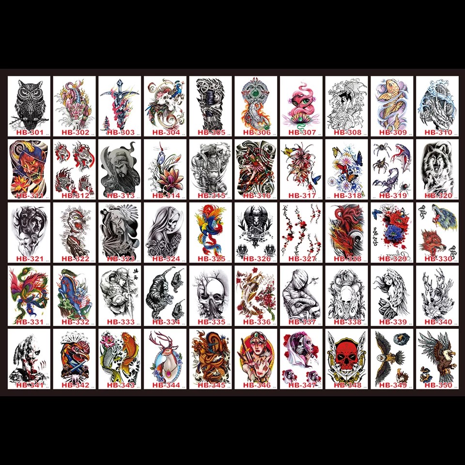 5PCS/set RONDOM Tatto temporary 15×21