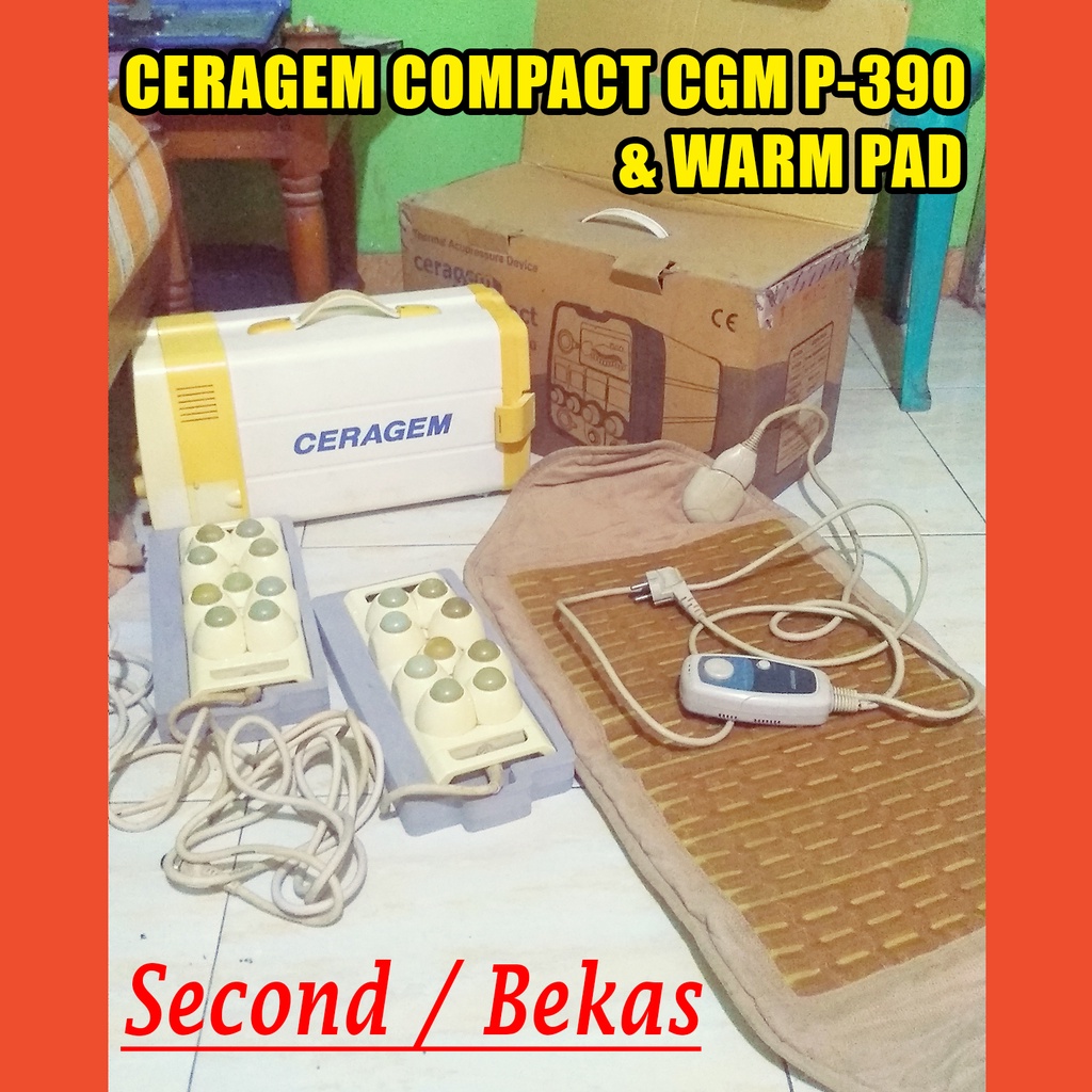 Ceragem Compact CGM-P390 + Warm Pad  (Alat Therapy Batu Giok untuk Mengobati Berbagai Macam Penyakit