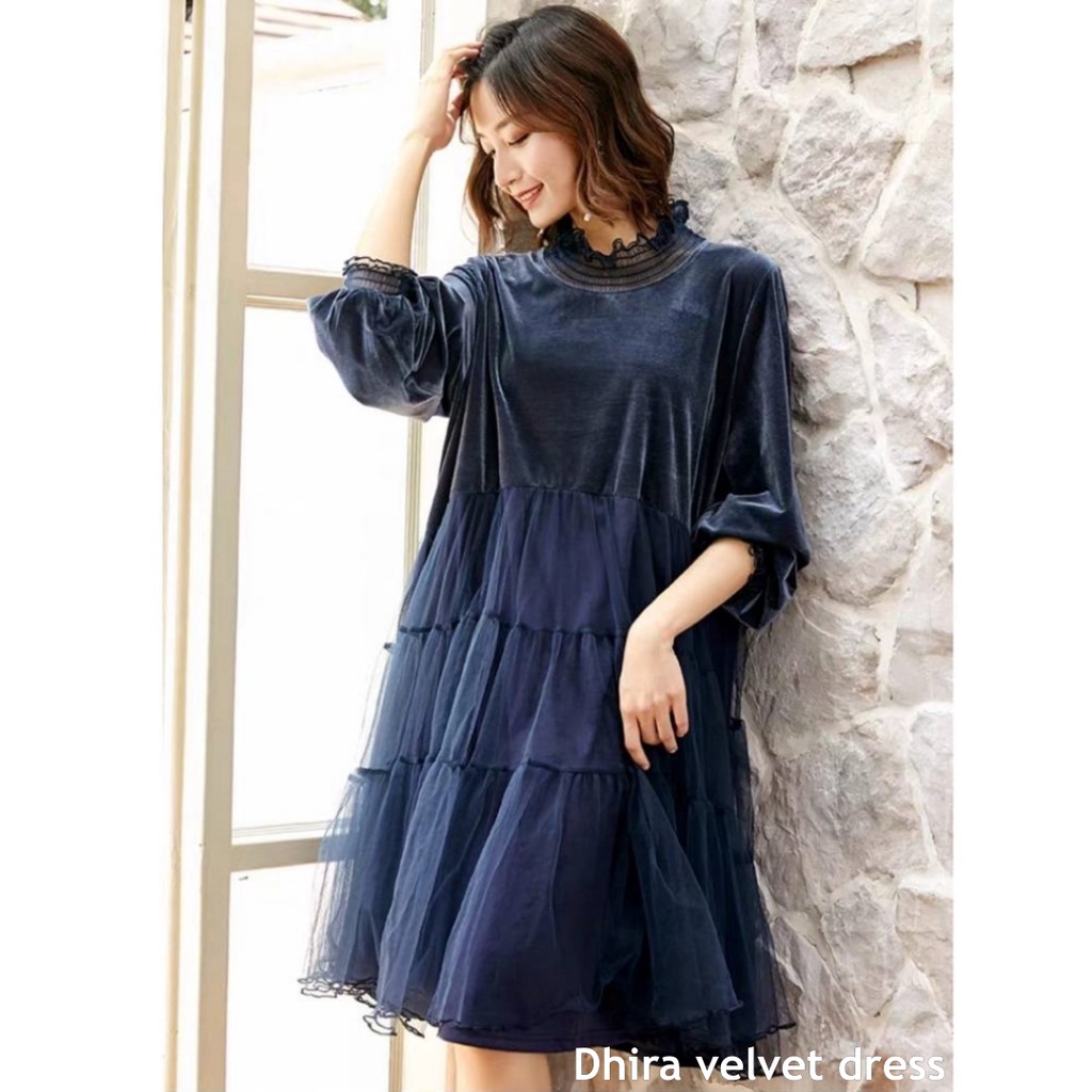 Dhira velvet dress - Thejanclothes