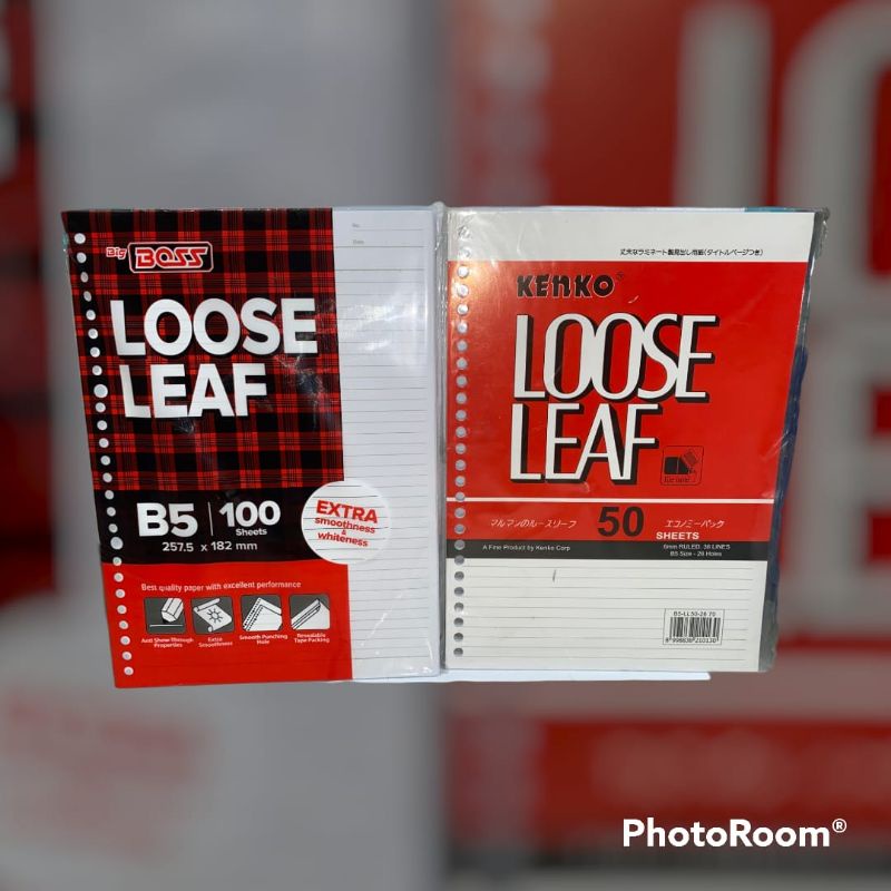 

ISI BINDER LOOSE LEAF UKURAN B5 ISI 50 / 100