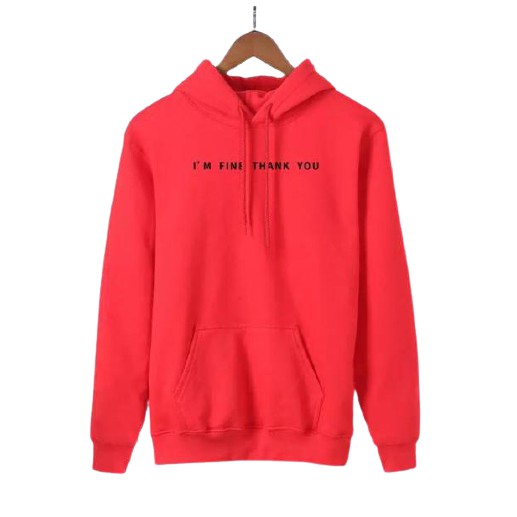 SWEATER HODDIE JUMPER WANITA M/L IM FINE THANK YOU