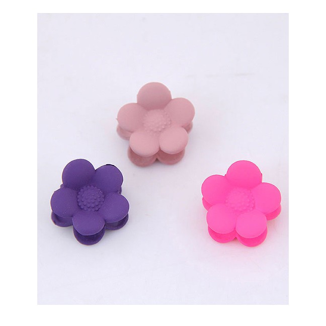 LRC Jepit Rambut Fashion Color (20 Colors Random) Cartoon Flower Hairpin A58029