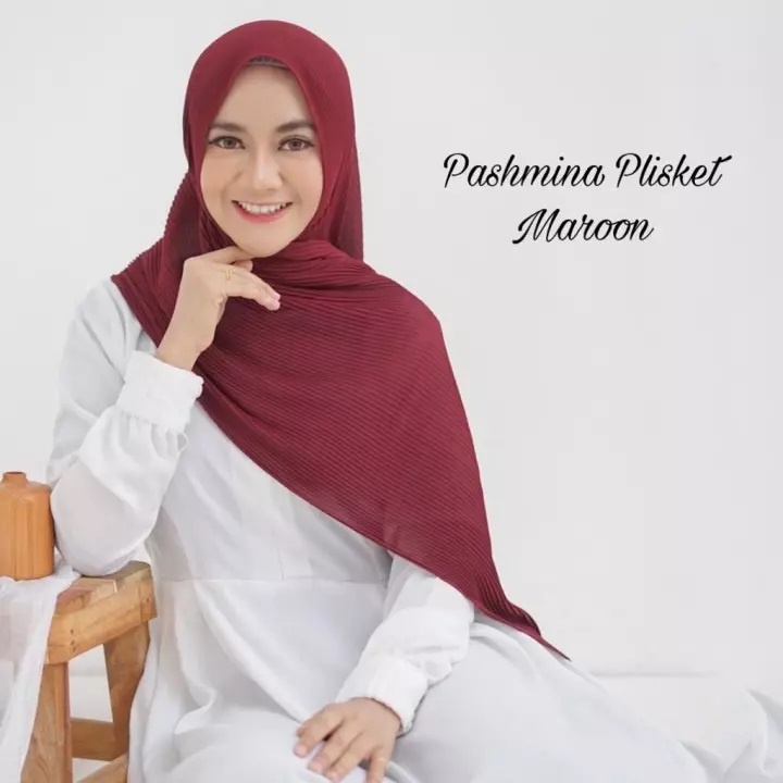 Jilbab Pashmina Plisket Hyget/Pashmina Plisket Premium Terbaru