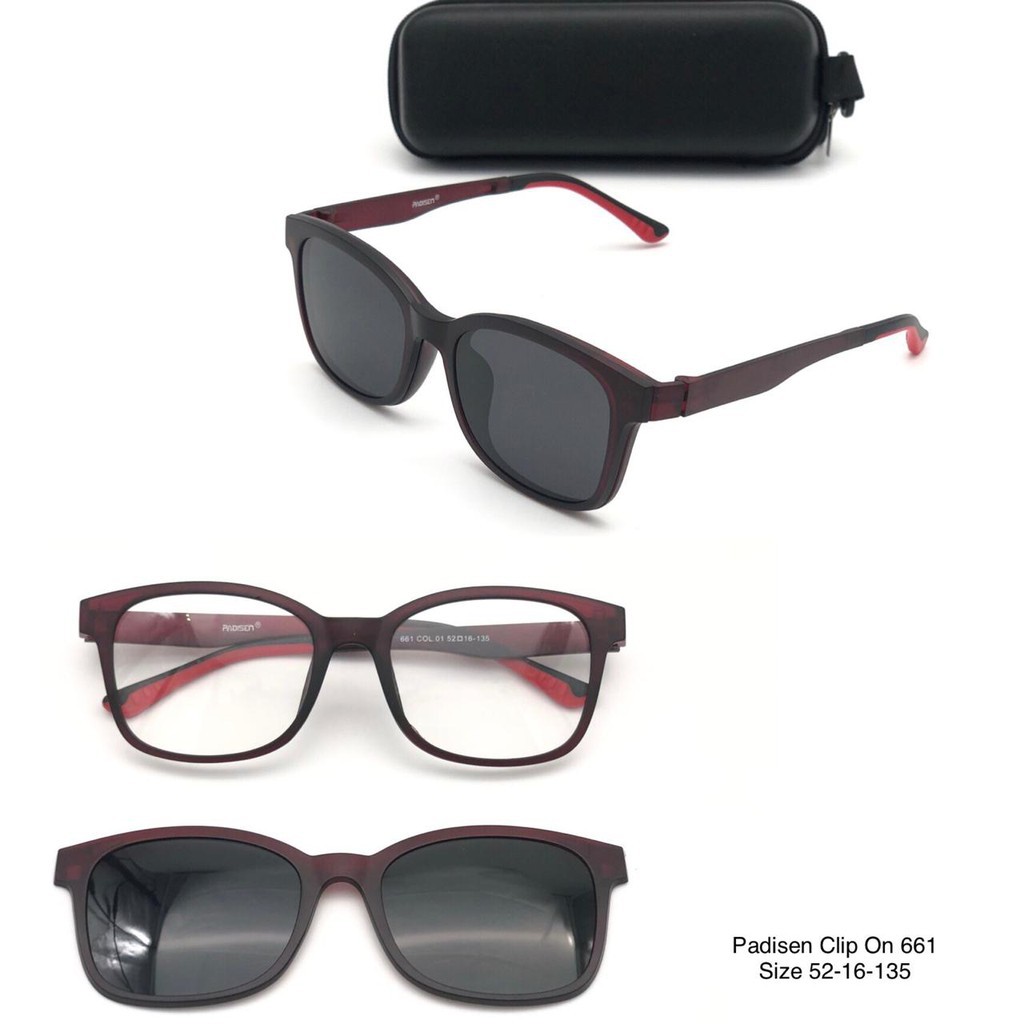 KACA MATA FRAME PADISEN CLIP ON 661 FULLSET