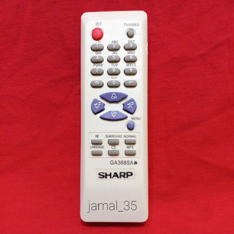 REMOTE REMOT TV SHARP TABUNG SLIM FLAT 368SA