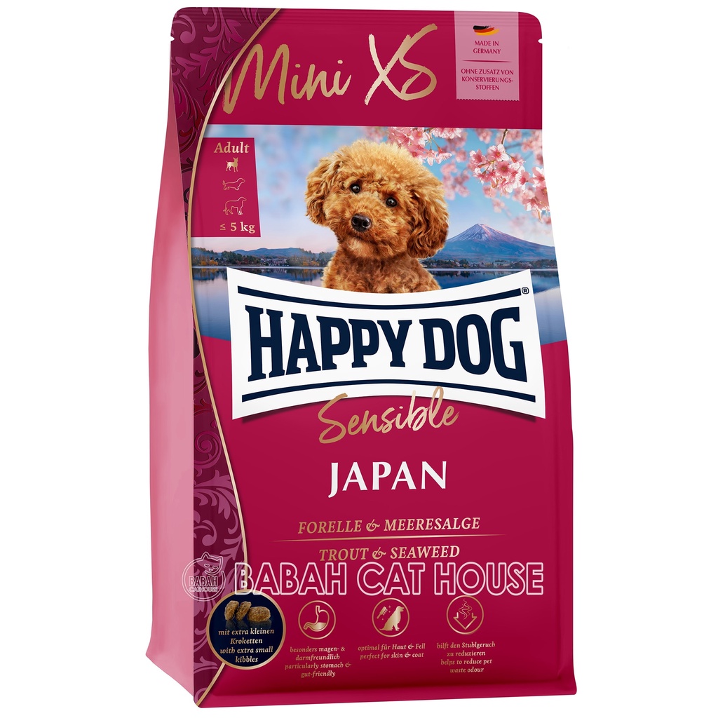 HAPPY DOG MINI XS ADULT JAPAN 300gr Dog Food HD Makanan Anjing Dewasa Kecil Super Small Pom Pomerani