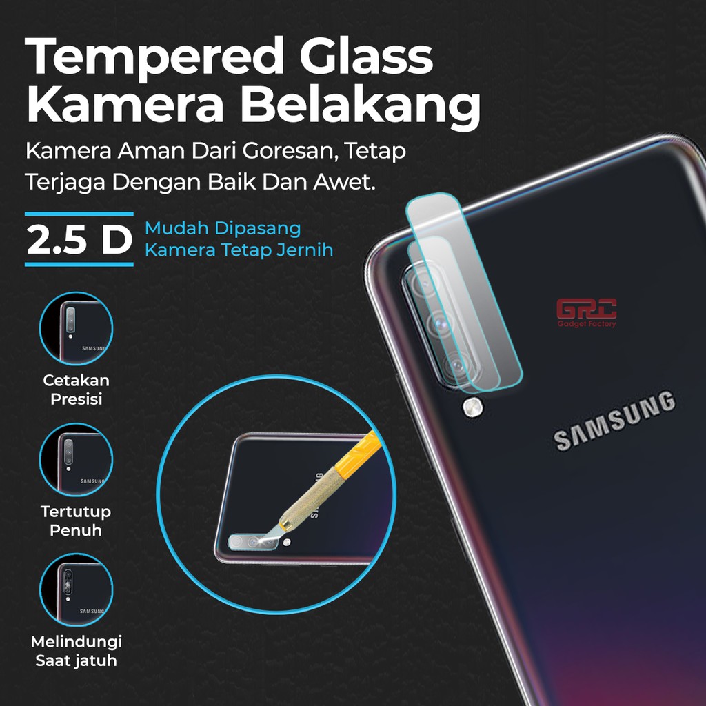 Tempered Glass SAMSUNG Galaxy A70 HOGO Full Cover Anti Gores Kaca