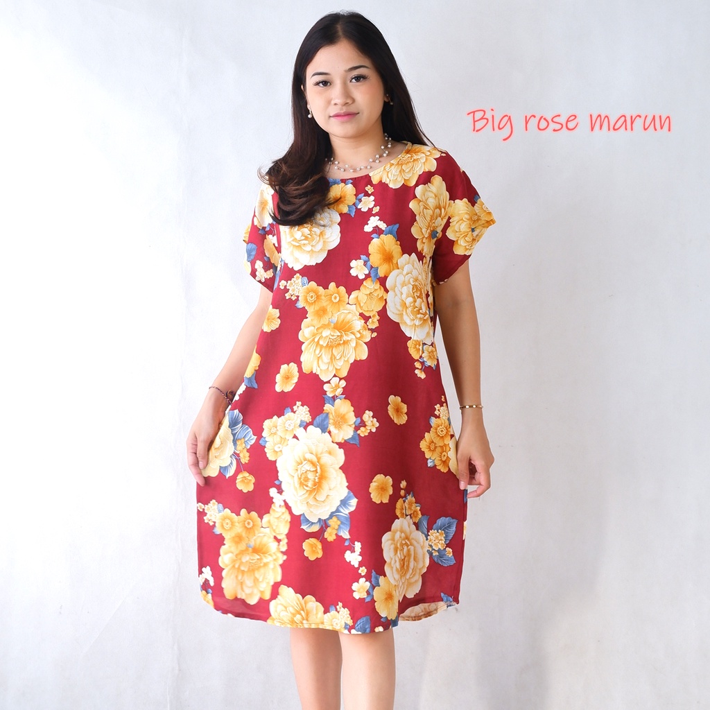 Daster Bali Dress Bali-DST BIGROSE MARUN