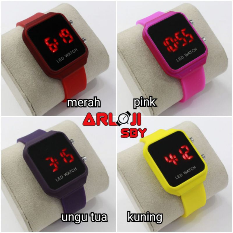 JAM TANGAN WANITA LED WATCH MURAH JAM LED GEAR