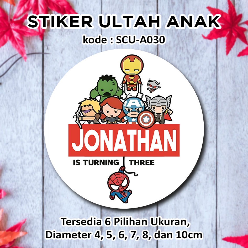 

STIKER ULANG TAHUN ANAK AVENGERS CUTE EFENJER AVENGER STICKER LABEL BINGKISAN SOUVENIR KEMASAN KOTAK NASI BOX KUE MAKANAN TUMPENG MINI KIDS BIRTHDAY SEGEL HAMPERS