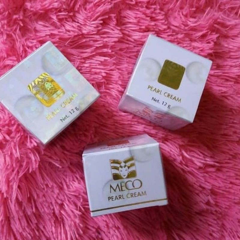 BISA COD - MECO PEARL CREAM ORIGINAL BPOM - CREAM PEMUTIH WAJAH 12 GR