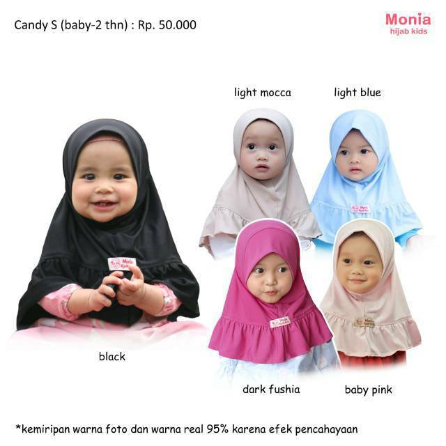 Kerudung Anak Hijab Anak Simpel Candy Size S 0 2th Shopee Indonesia