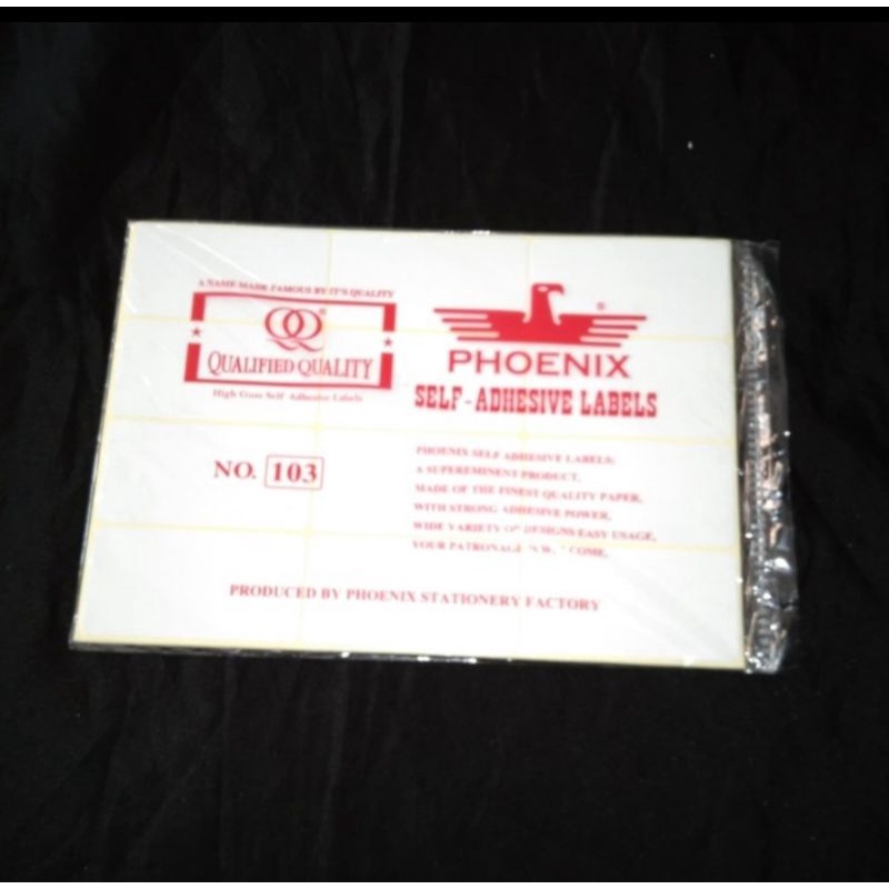 

sticker label nama kartu undangan phoenix 103