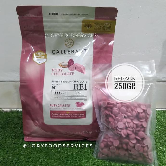 

Callebaut Ruby Belgian Chocolate RB1 250gr / CALLEBUT / COKLAT BELGIA