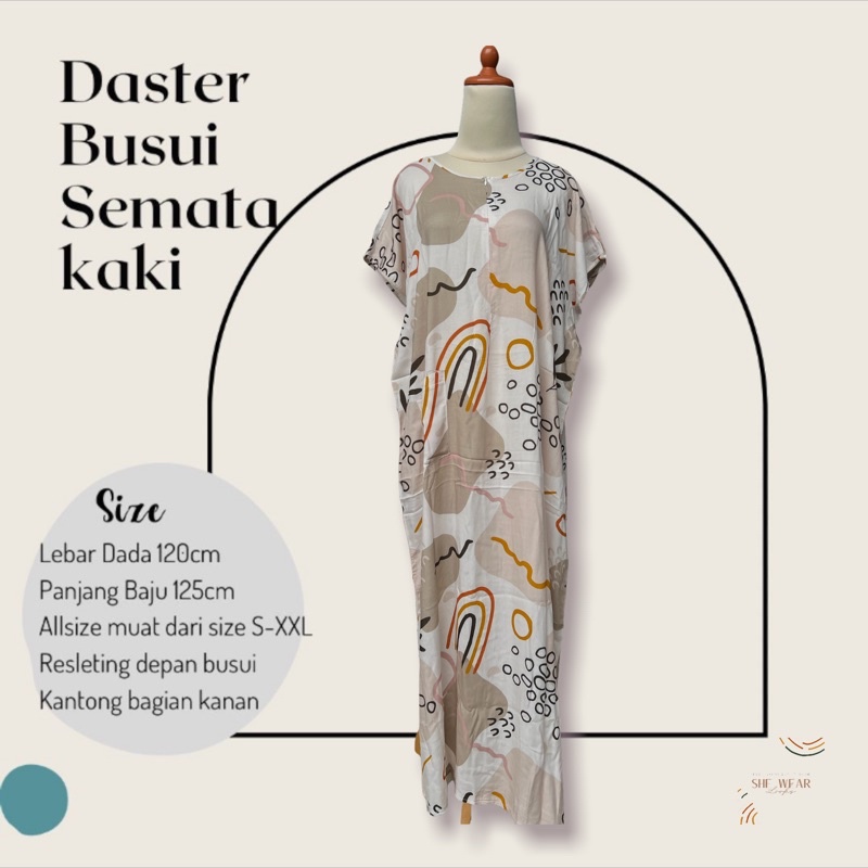 DASTER BUSUI SEMATAKAKI|DASTER ADEM|DASTER SEMATA KAKI | DASTER RAYON | DASTER PANJANG| DASTER MURAH-381