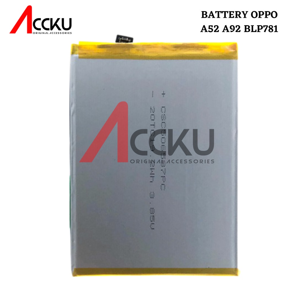 BATERAI OPPO A52 BATERAI OPPO A92 BATTERY OPPO BLP781 ORIGINAL