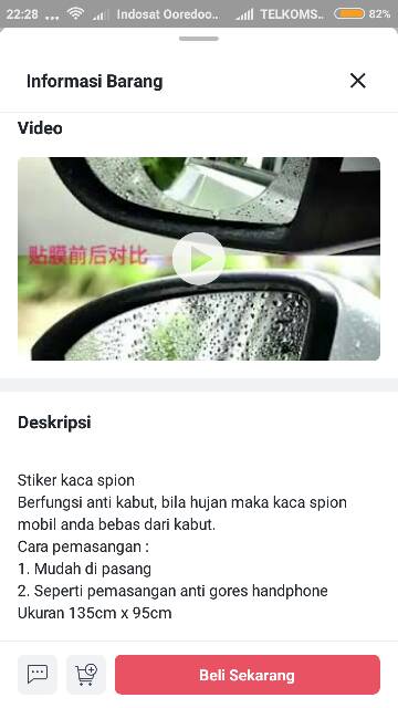 Stiker kaca spion universal