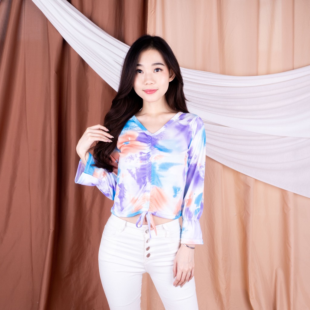 VS - AVERY CROP TOP TIE DYE - ATASAN BLOUSE  WANITA BALI