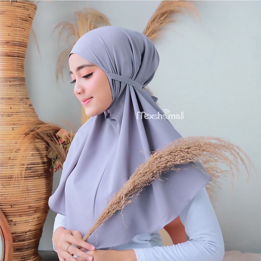 Kerudung Hijab Instan Bergo Maryam Diamond Crepe Premium By Shamira