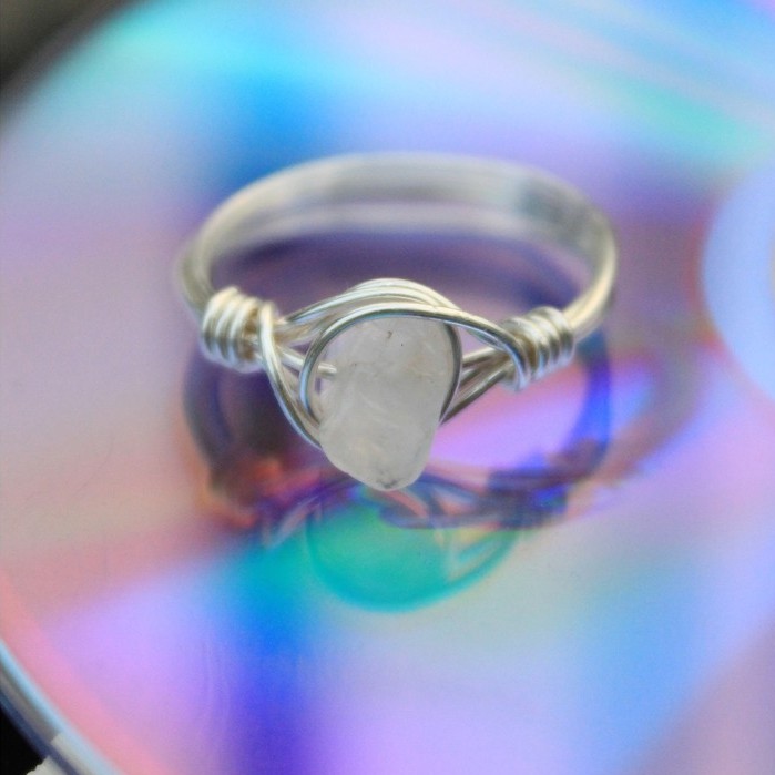 Stone Wire Ring Cincin Kawat