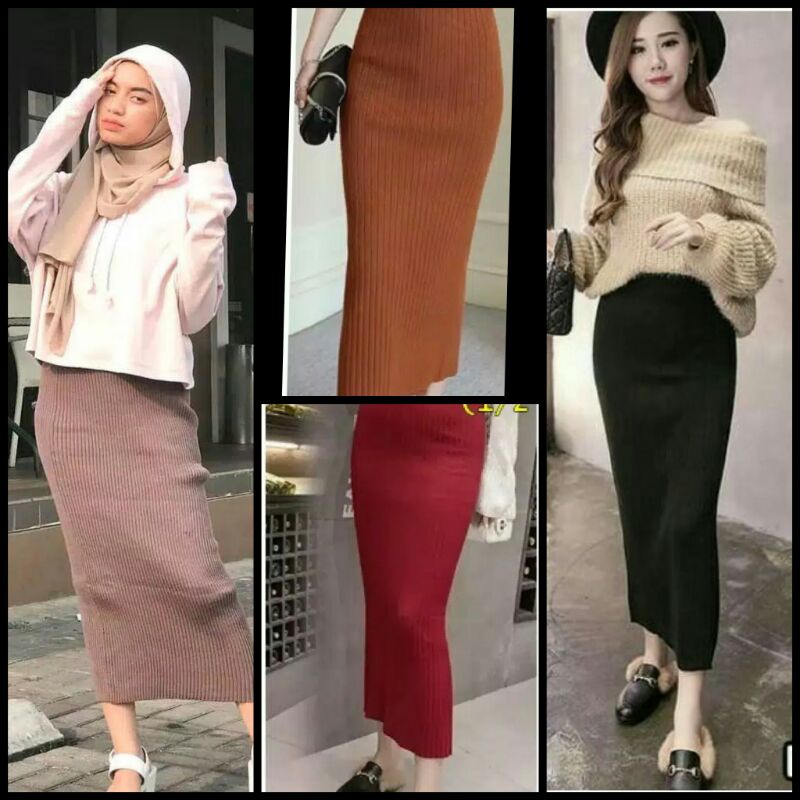 Rok Span Rajut (Terbaru)