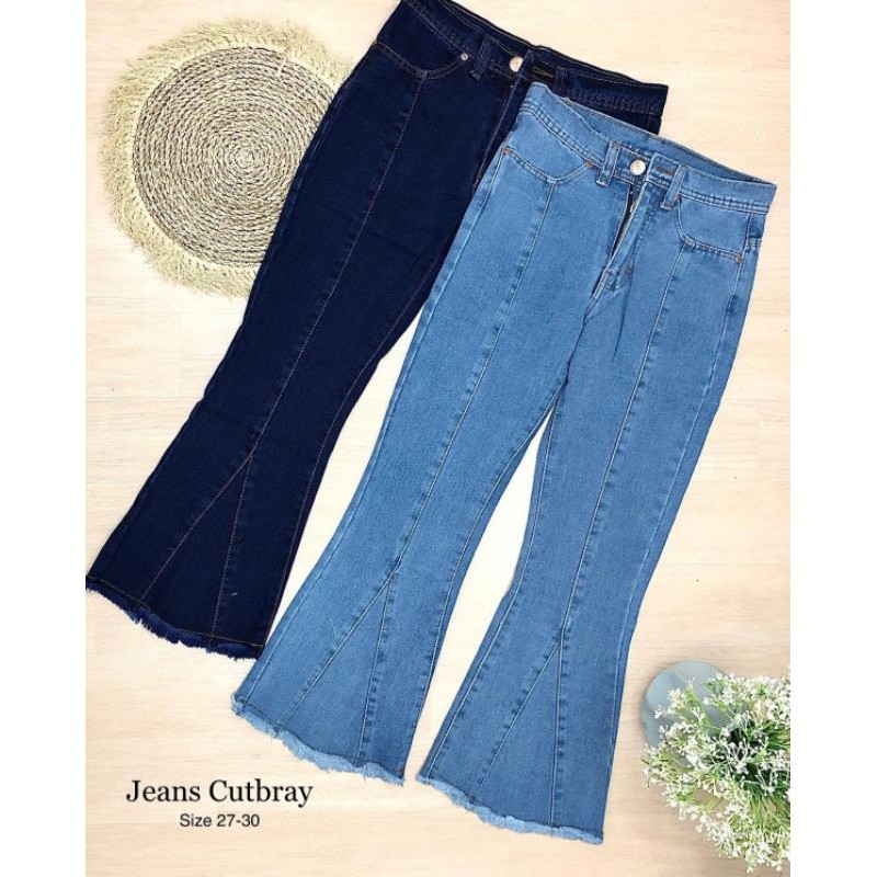 Boyfriend Cutbray Jeans Pants - celana cutbray rawis